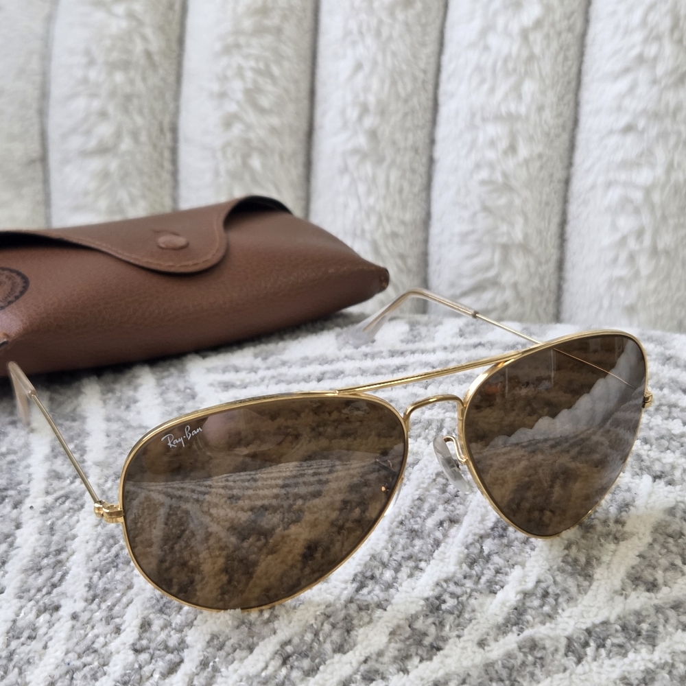 VINTAGE RAY BAN B&L B15 TOP-GRADIENT MIRRORED‎  AVIATOR SUNGLASSES